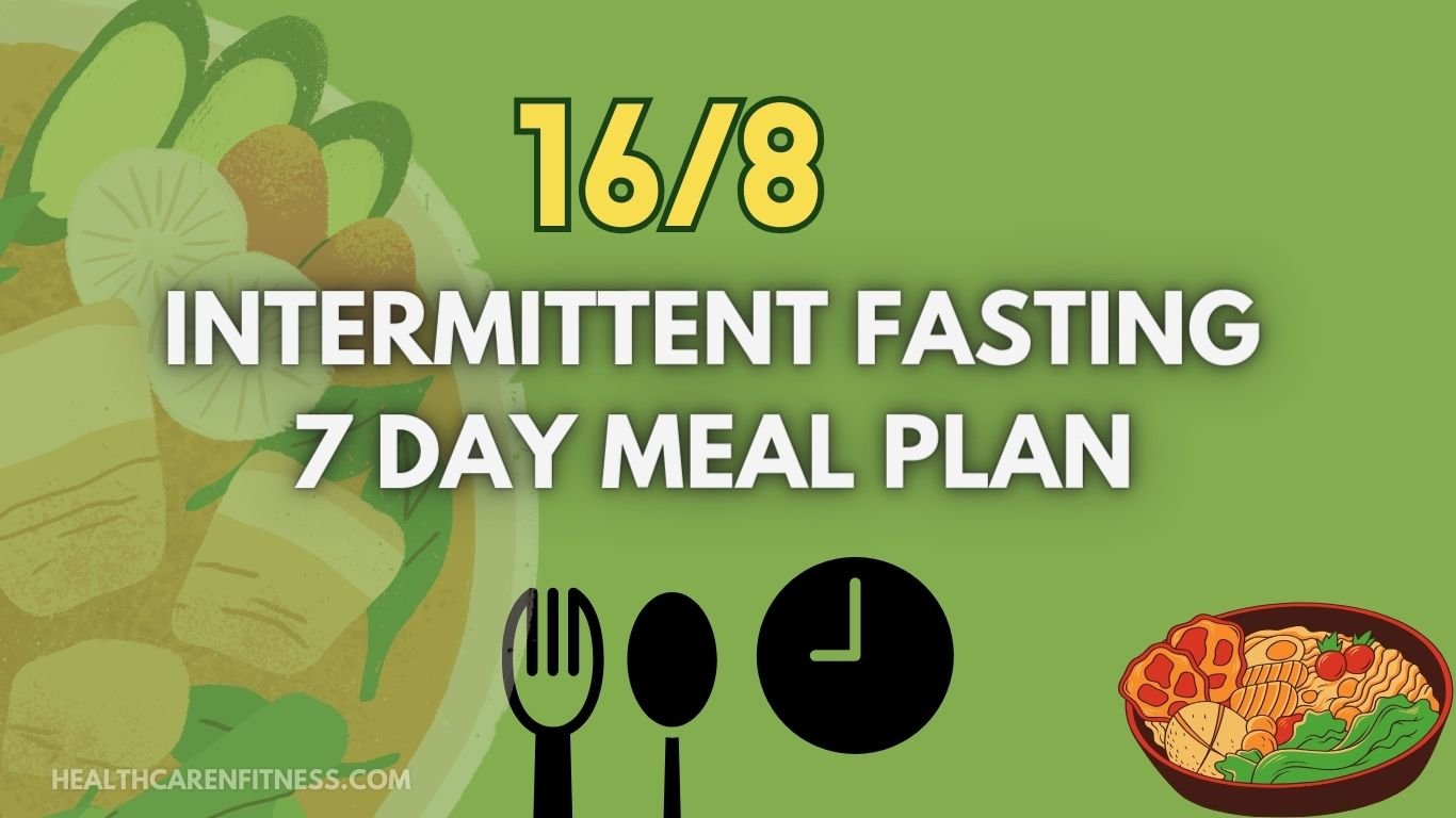 16/8 Intermittent Fasting 7 day Meal Plan